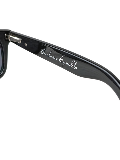Brigada Andrew Reynolds Signature Black Silver Vintage Sunglasses