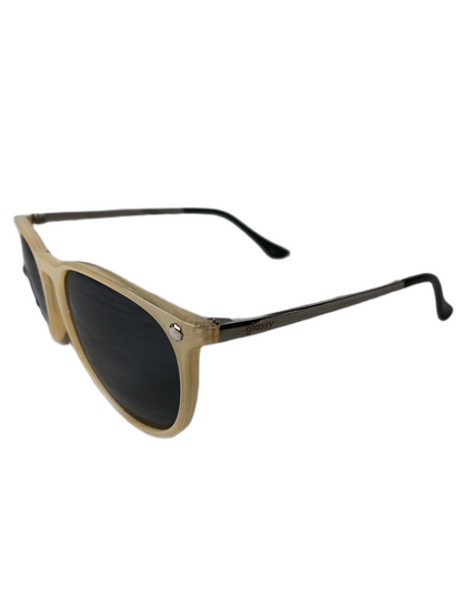 Glassy Mikey Taylor Signature Sunhaters Tan Silver Vintage Sunglasses