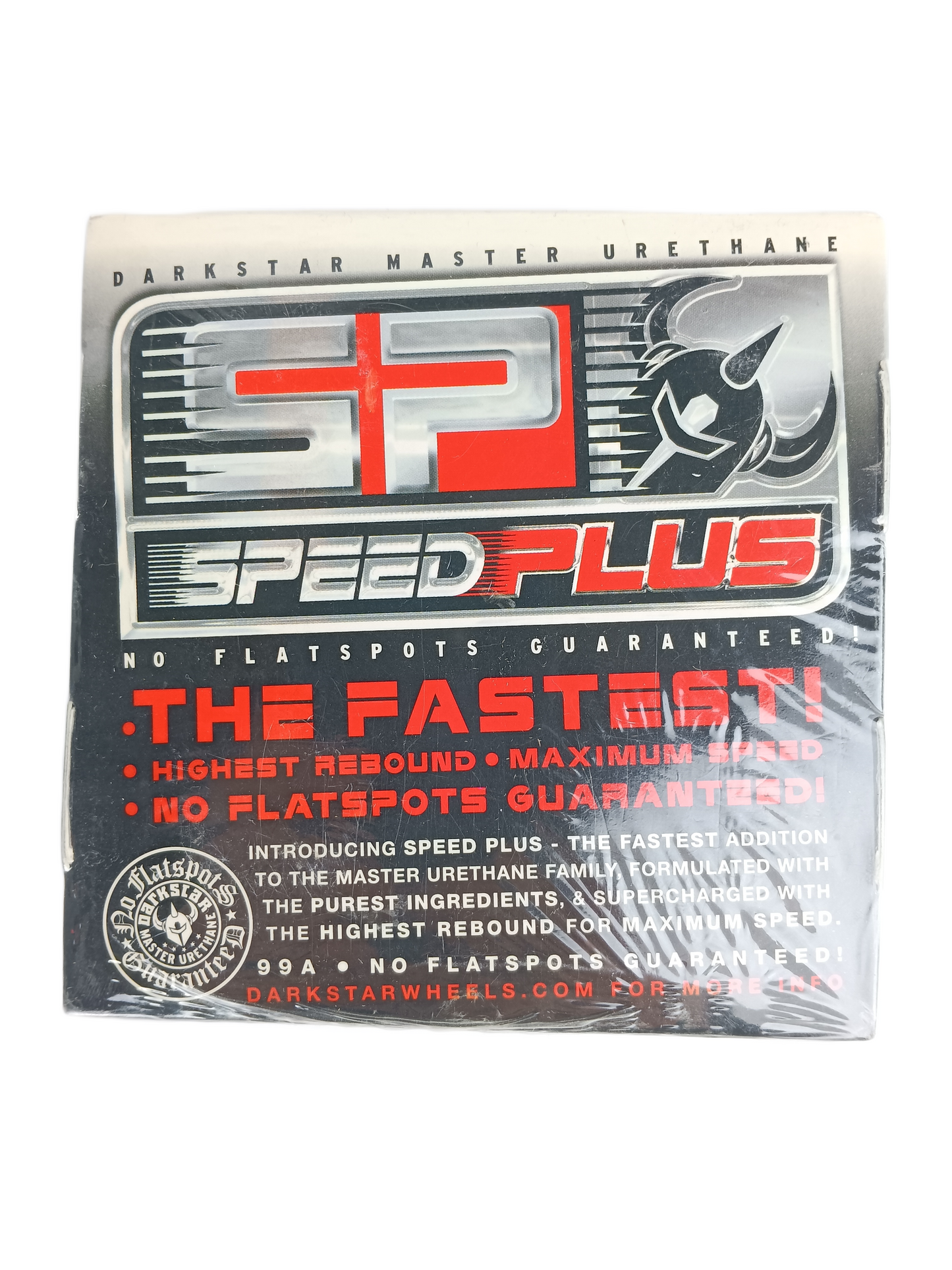 Darkstar Speed Plus Master Urethane Black Red Silver Size 52MM Vintage NOS Wheels