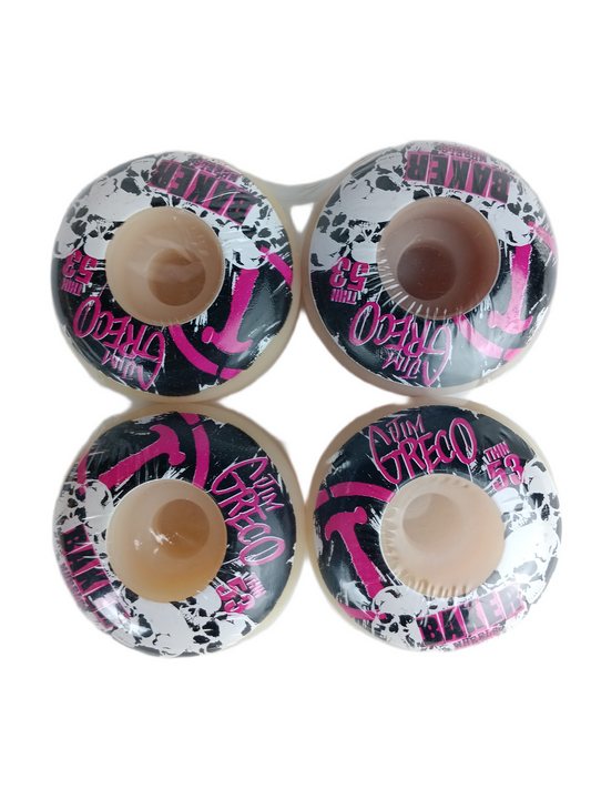 Baker Jim Greco Black Pink Hammer White Size 53MM Vintage NOS Wheels