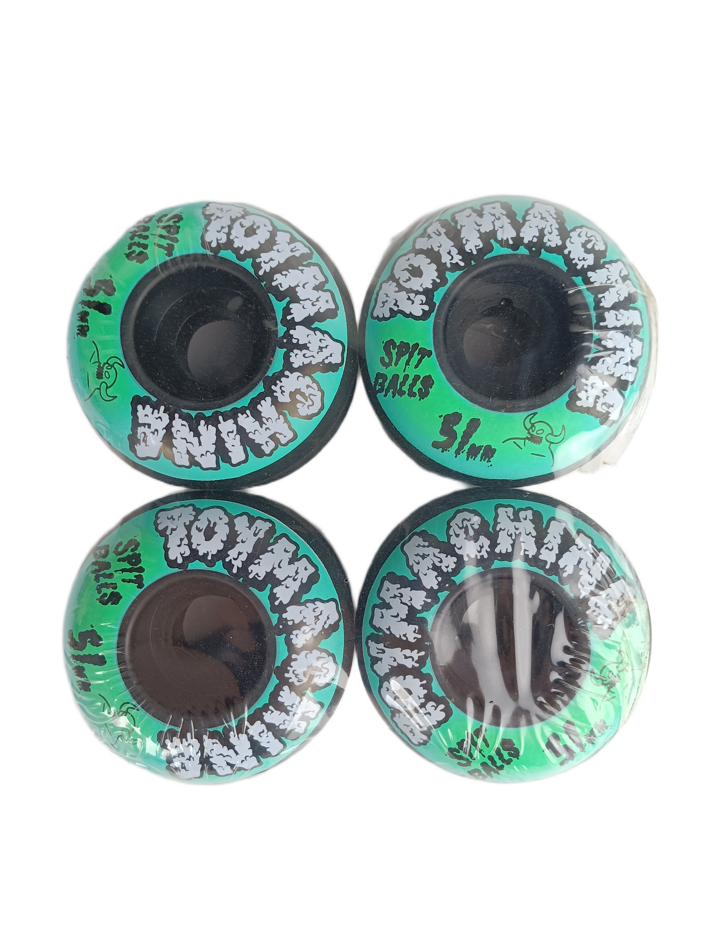 Toy Machine Spitballs Turquoise Black White Size 51MM Vintage NOS Wheels