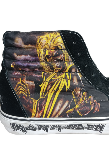 Vans Iron Maiden Killers Axe Monster Sk8-Hi Black Multi US Mens Size 10.5 Shoes