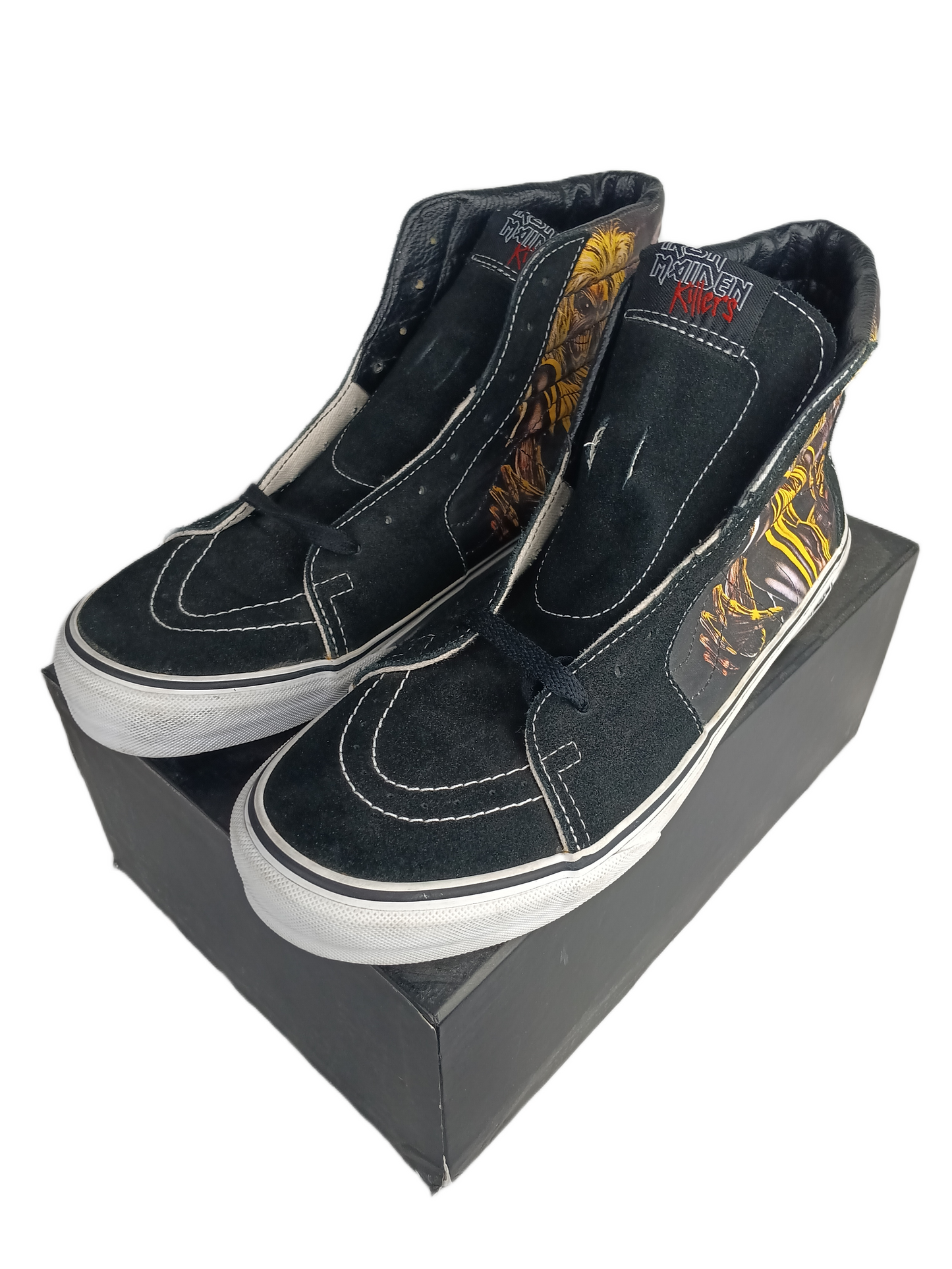 Vans Iron Maiden Killers Axe Monster Sk8-Hi Black Multi US Mens Size 10.5 Shoes
