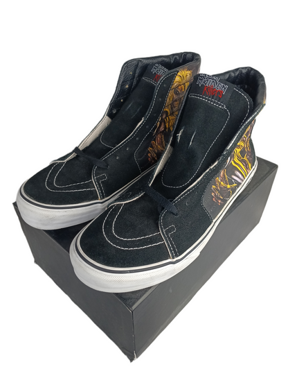 Vans Iron Maiden Killers Axe Monster Sk8-Hi Black Multi US Mens Size 10.5 Shoes