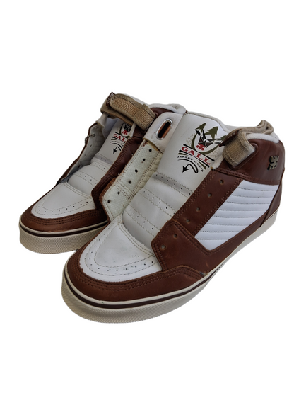 Ipath Fred Gall Jersey Devil High Mahogany Leather Brown White US Mens Size 10 Vintage Unreleased Sample Shoes