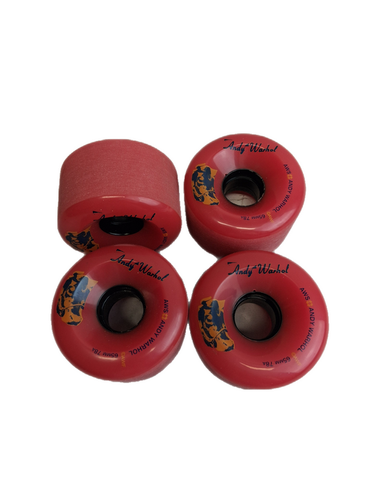 Alien Workshop Andy Warhol Pink Black Cored Size 65MM 78A Duro Vintage NOS Cruiser Wheels