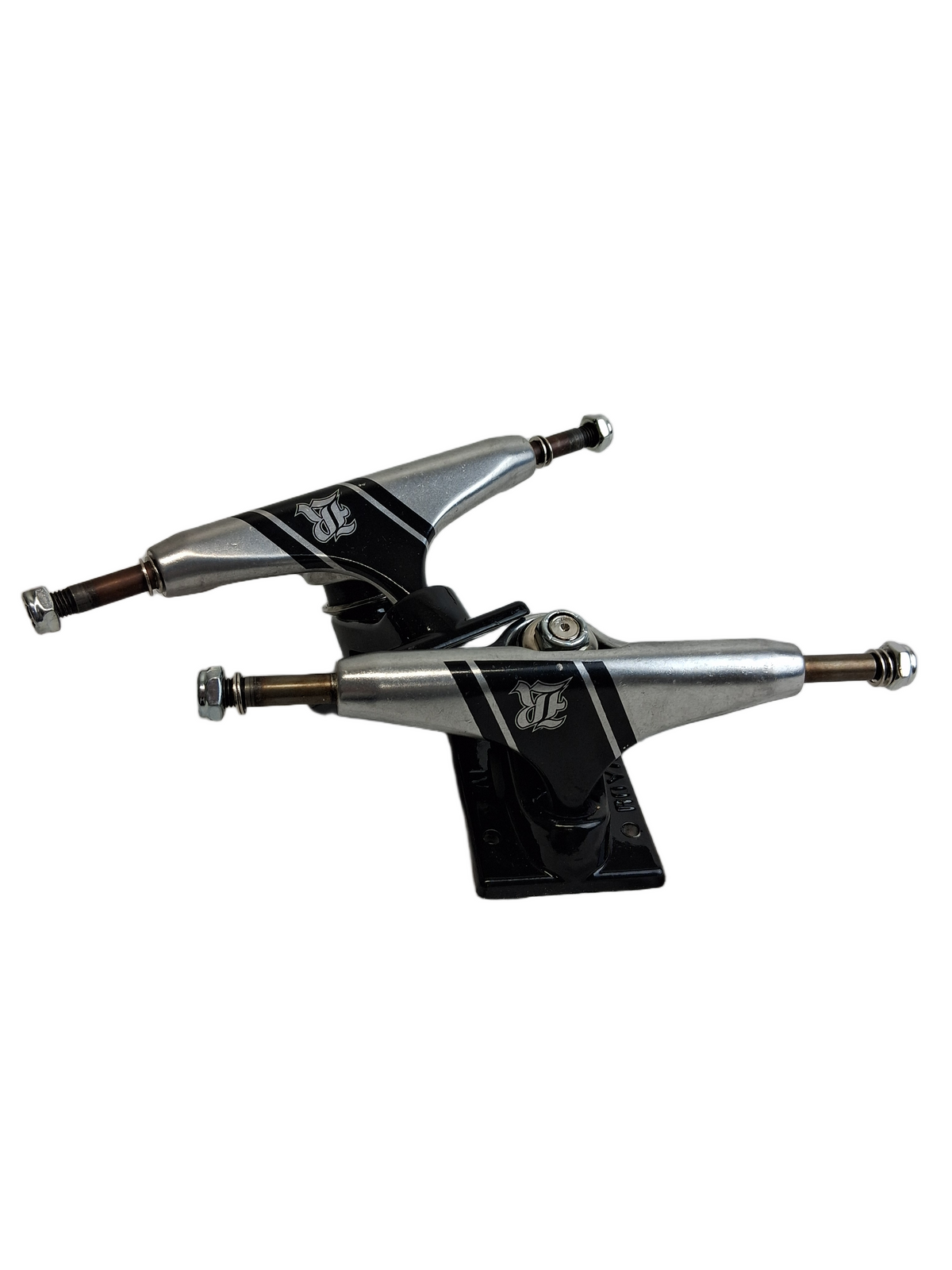 Royal IV Polished Silver Black 5.0 Standard 7.6" Axle Vintage NOS Trucks