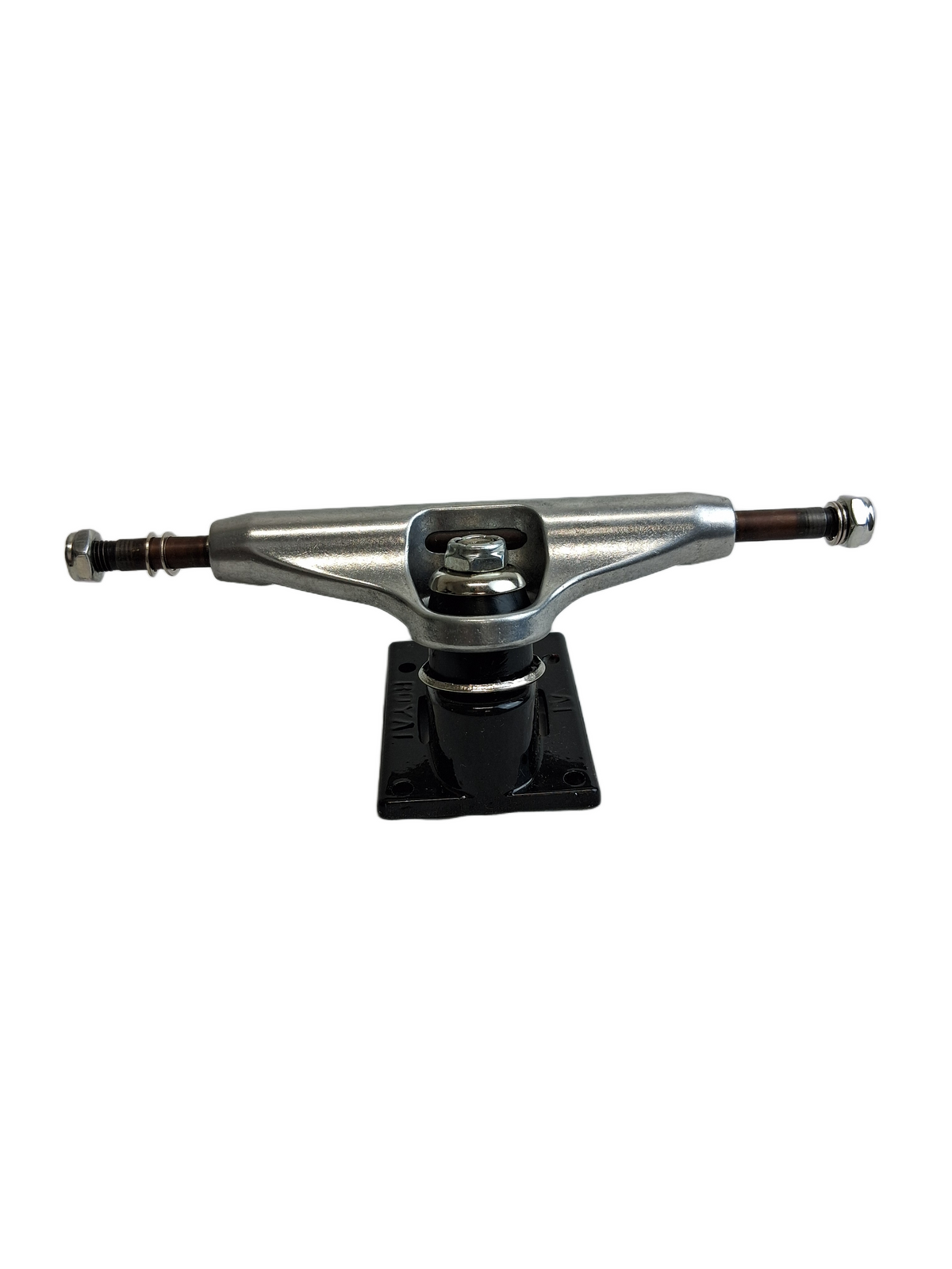 Royal IV Polished Silver Black 5.0 Standard 7.6" Axle Vintage NOS Trucks