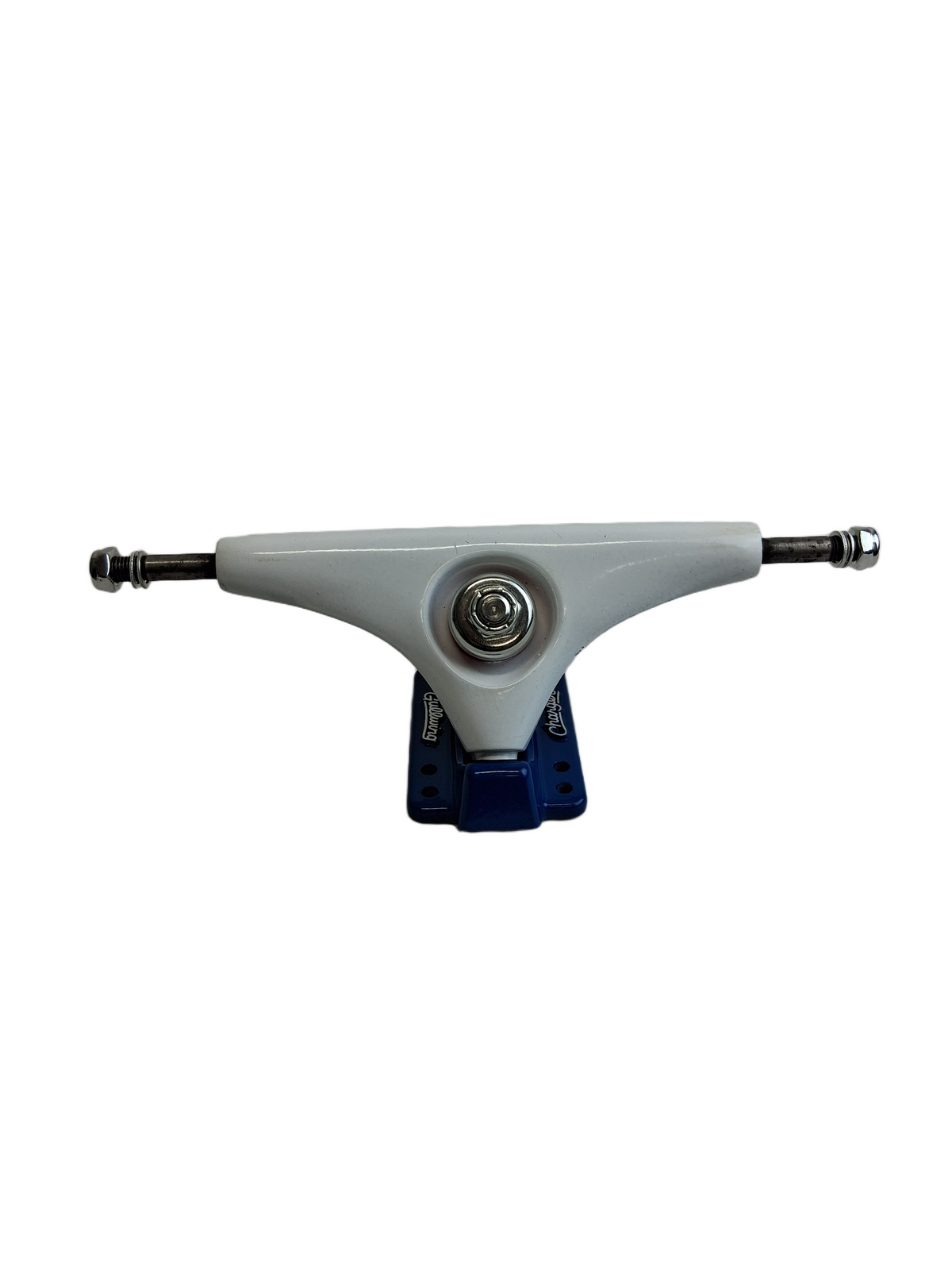 Gullwing Original Neil Carver Charger White Dipped Blue 10" 50º Reverse Kingpin Vintage NOS Longboard Trucks