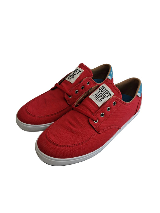 Lakai Belmont Danny Brady The Quiet Life Clouds Blue Red Canvas Size 9 Classic Shoes