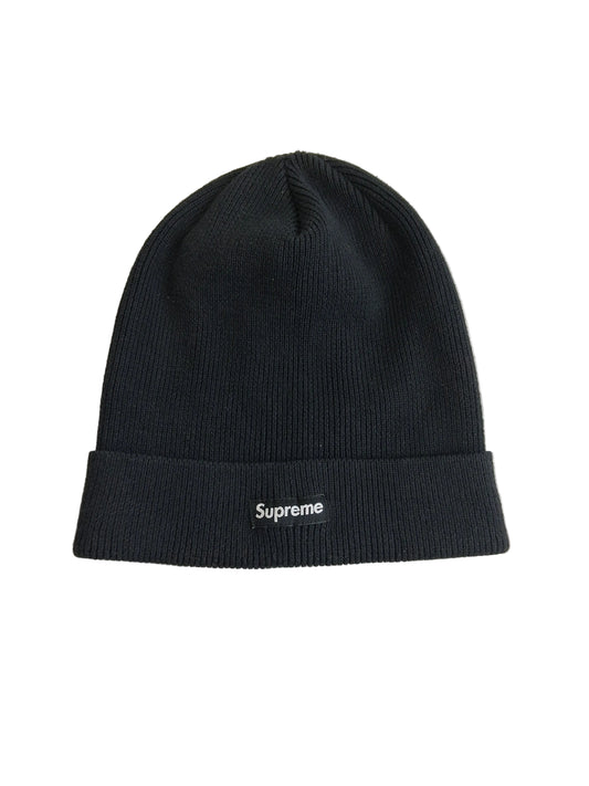 Supreme Solid Black White One Size Fits All Vintage Beanie