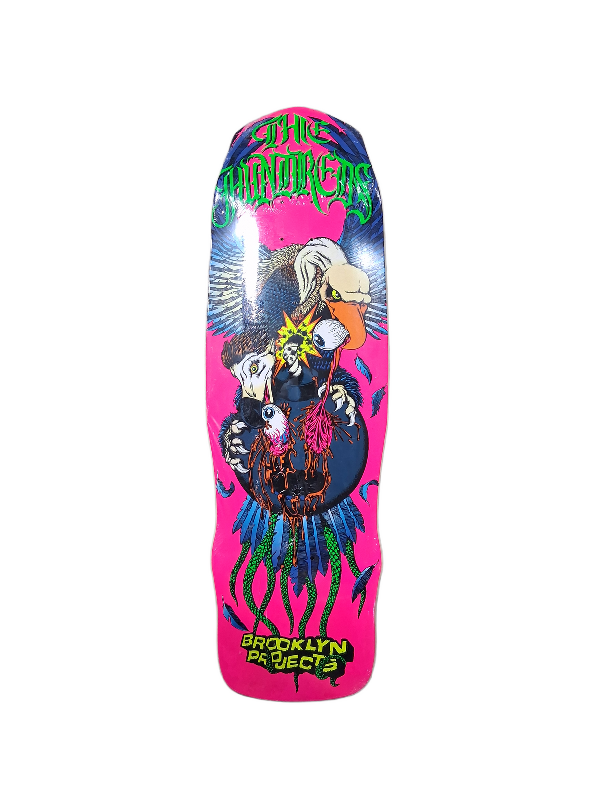 The Hundreds X Brooklyn Projects Eagle 2013 Release Pink Multi Size 9.75" Vintage NOS Deck