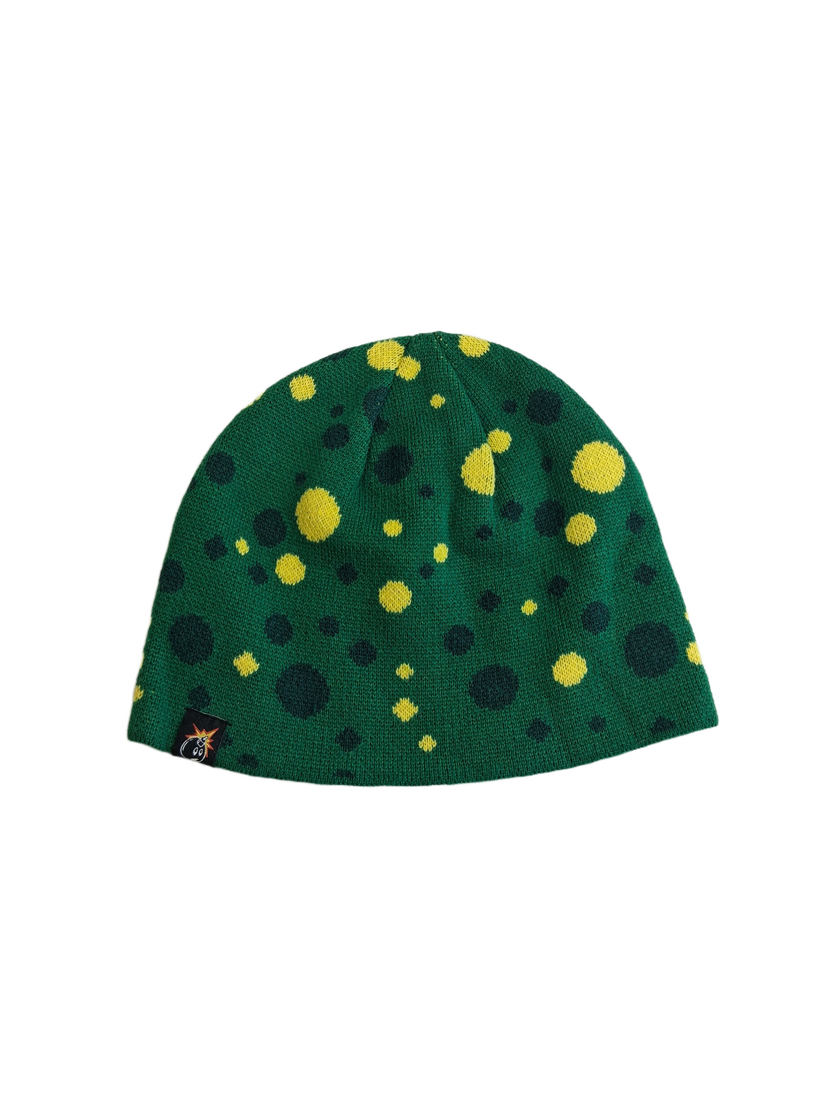 The Hundreds Adam Bomb Dots Green Yellow One Size Fits All Vintage Beanie