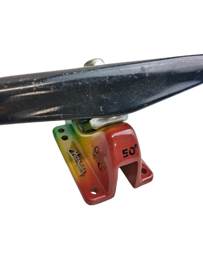 Gullwing Neil Carver Charger 50 Rasta Red Green Yellow Black 10" Reverse Kingpin Vintage Longboard Trucks