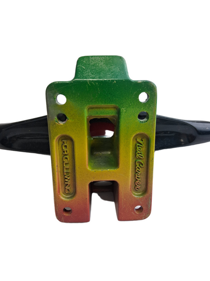 Gullwing Neil Carver Charger 50 Rasta Red Green Yellow Black 10" Reverse Kingpin Vintage Longboard Trucks