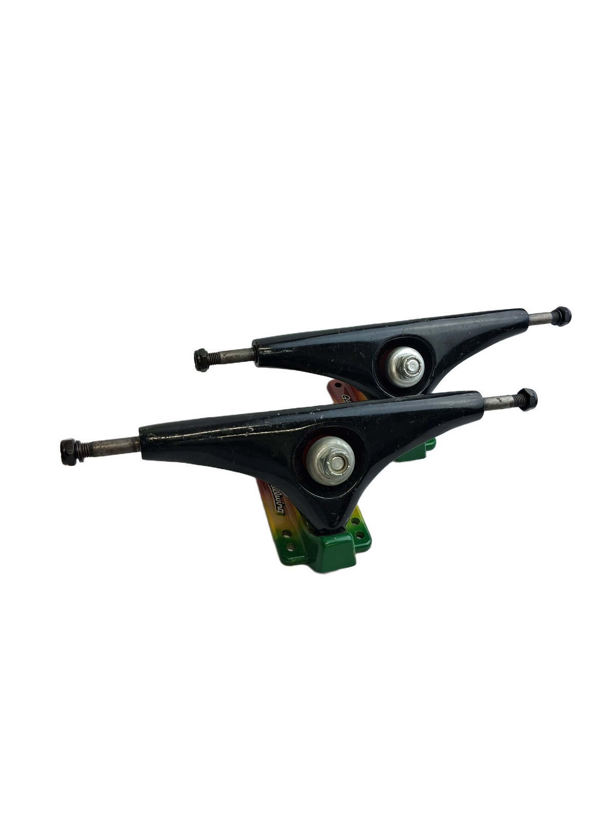 Gullwing Neil Carver Charger 50 Rasta Red Green Yellow Black 10" Reverse Kingpin Vintage Longboard Trucks