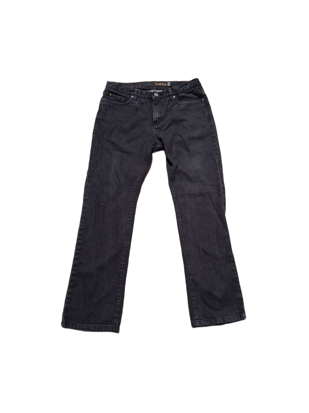 Emerica Emerica Gear Dagger Slim Fit Black Size 33 W 33 L Vintage Denim Jeans