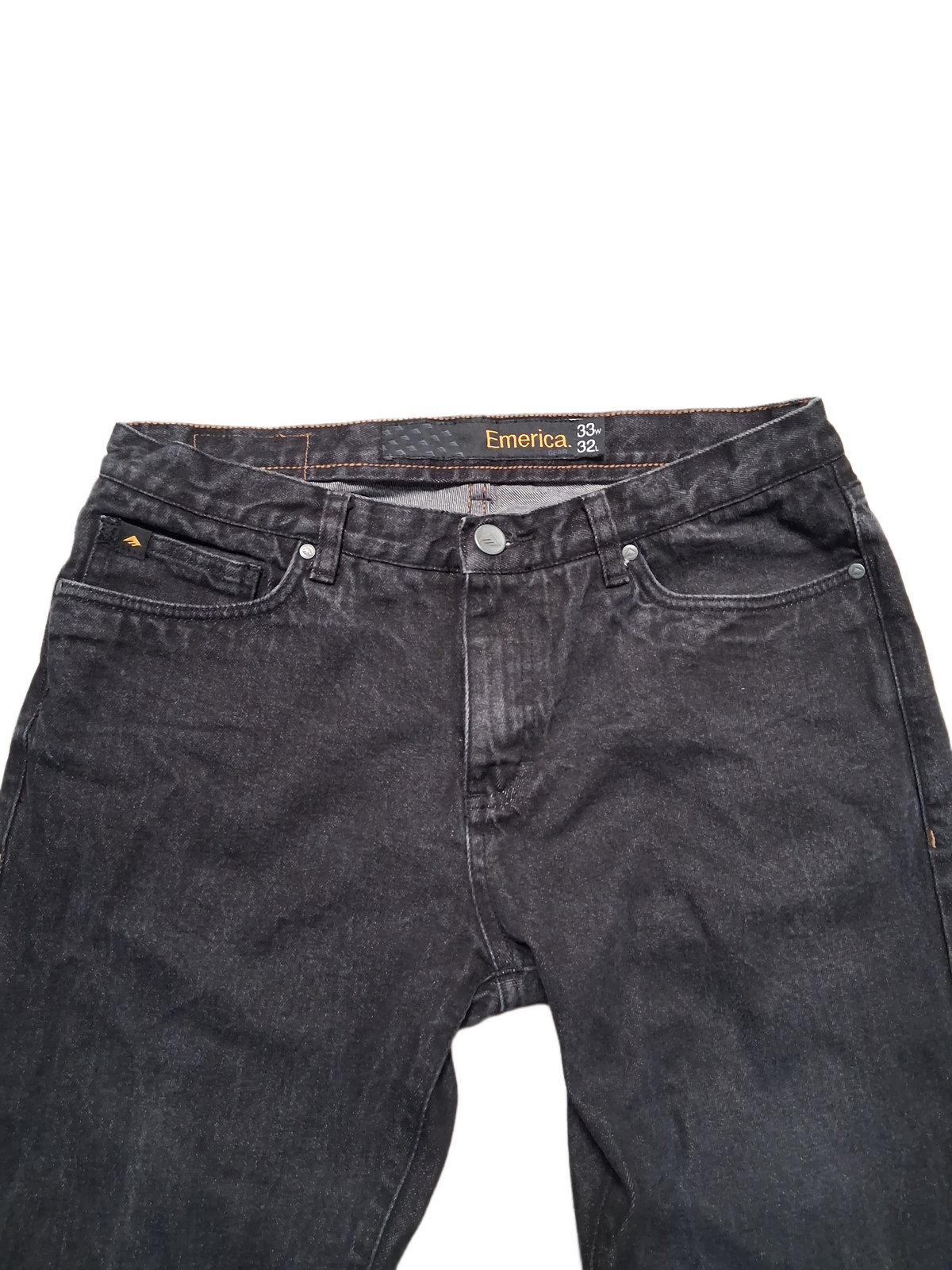 Emerica Emerica Gear Dagger Slim Fit Black Size 33 W 33 L Vintage Denim Jeans