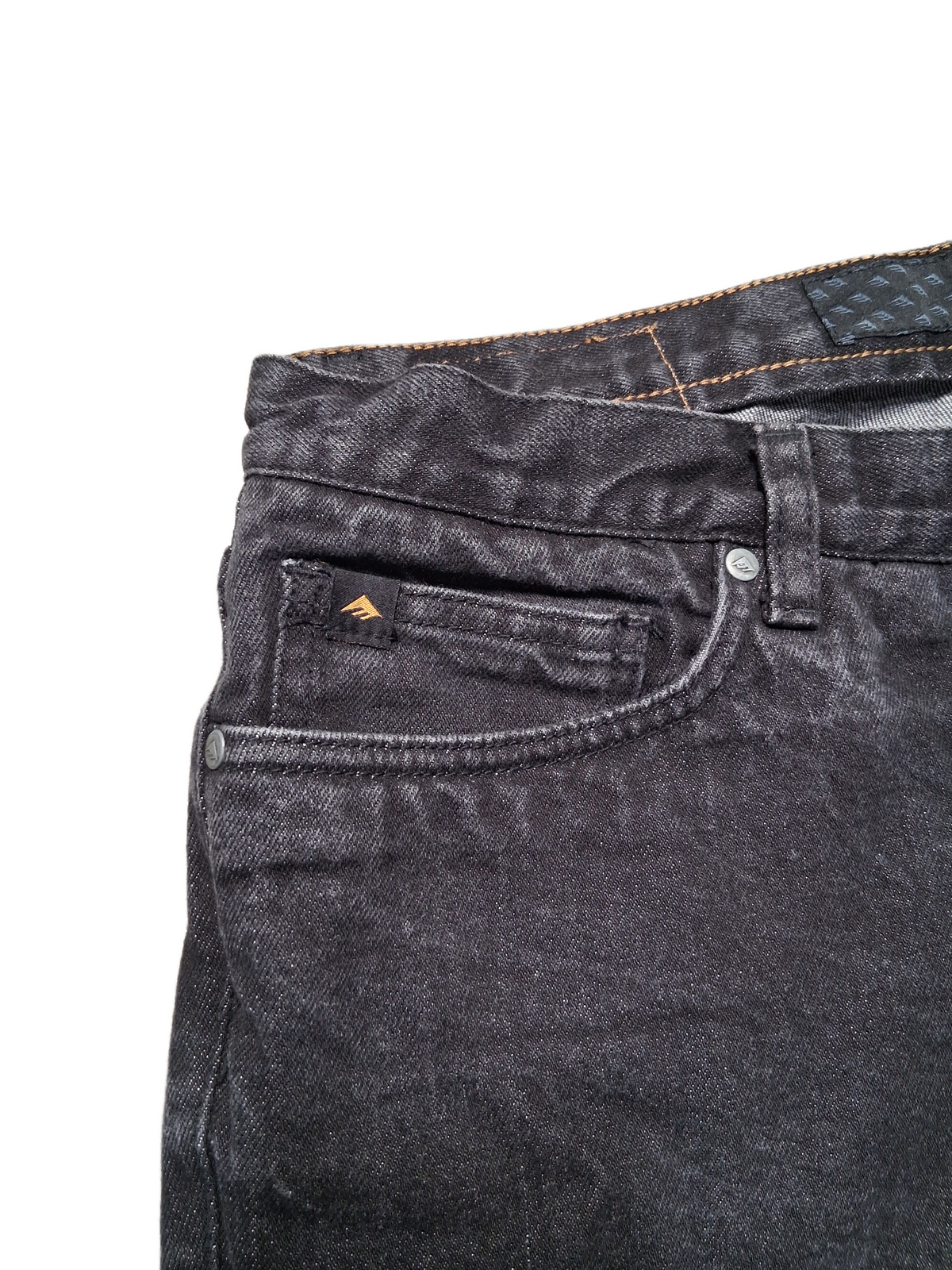 Emerica Emerica Gear Dagger Slim Fit Black Size 33 W 33 L Vintage Denim Jeans