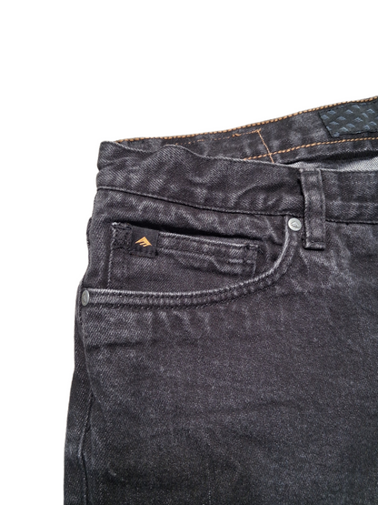 Emerica Emerica Gear Dagger Slim Fit Black Size 33 W 33 L Vintage Denim Jeans
