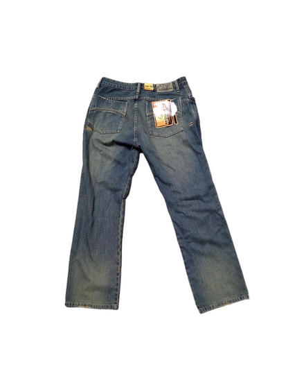 Split Split USA Splicer KHK Size 34 W 30 L Vintage Regular Fit Straight Leg Vintage Denim Blue Jeans