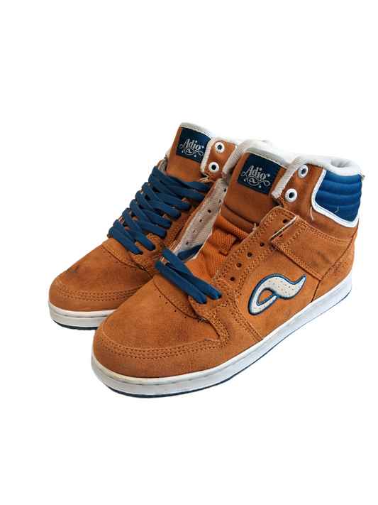 Adio Ruckus High Orange Cobalt White Size 9.5 Vintage Unreleased Sample Colorway Shoes
