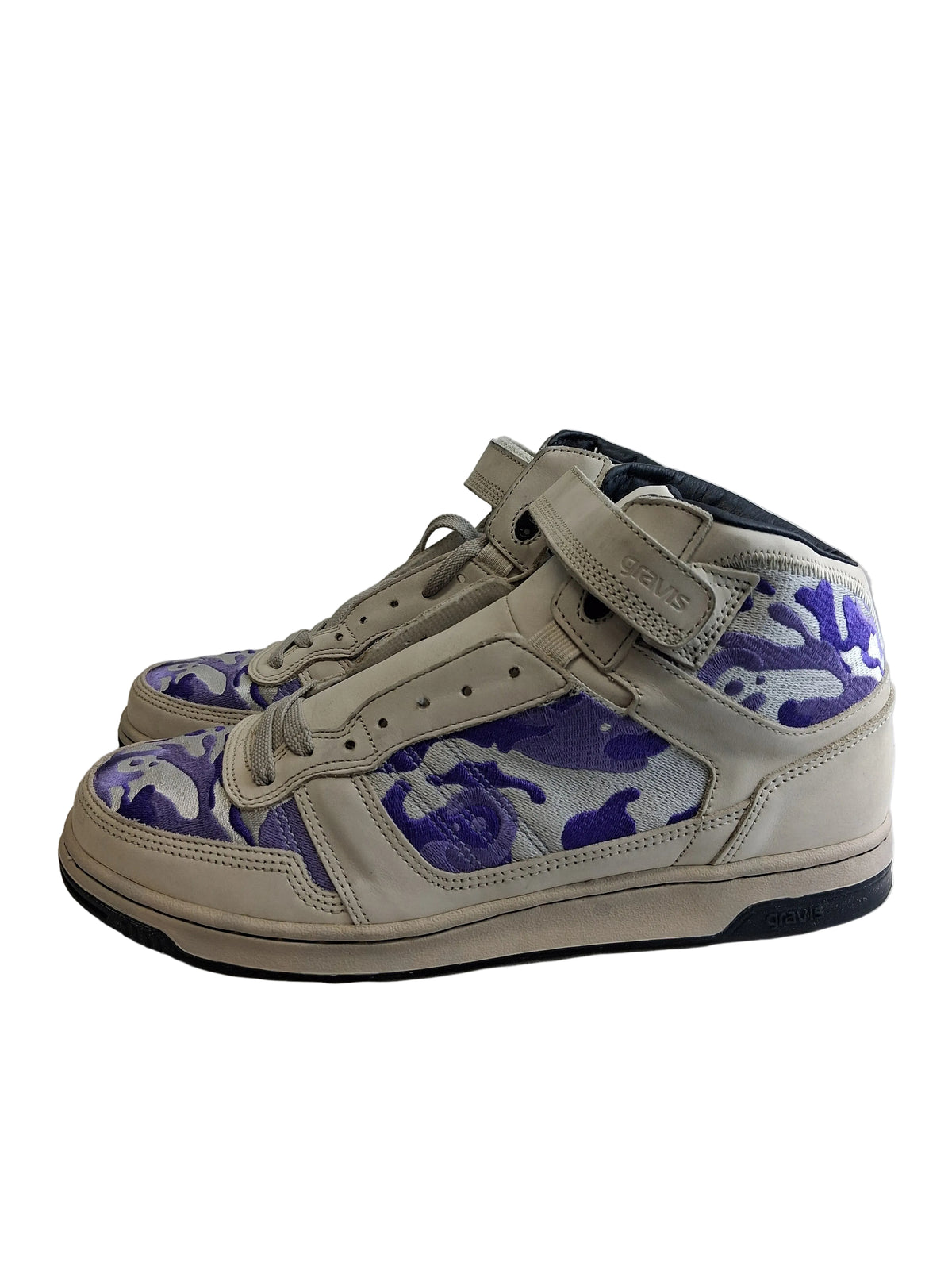 Gravis Comet Mid Black Box Series STASH Camo Pebble Purple US Mens Size 11.5 Vintage Shoes (Copy)