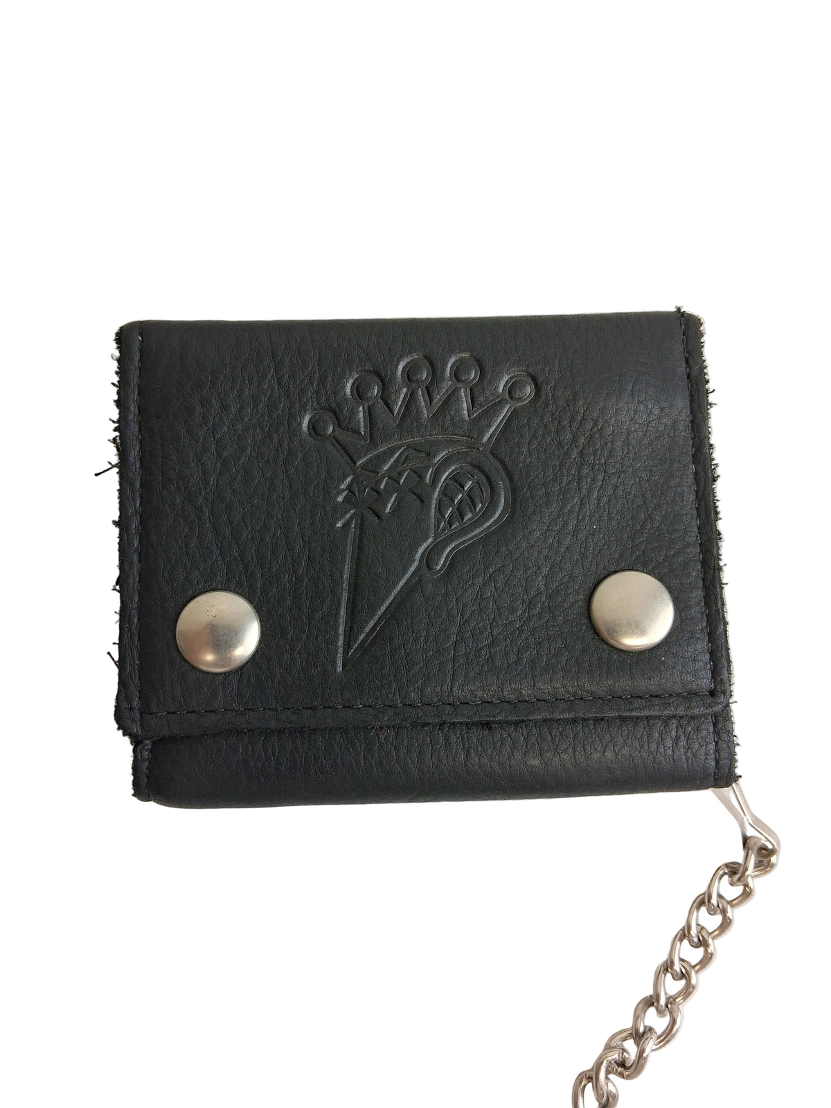 Grind King Original Grind King Wood Pecker Logo Black Leather Vintage Chain Wallet