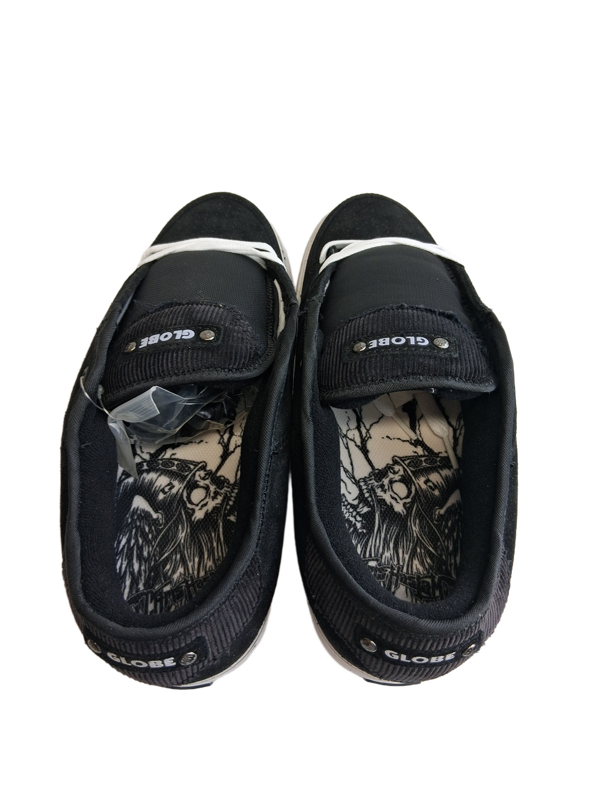 Globe Chris Haslam Sabaton Black White US Mens Size 11 Classic Shoes