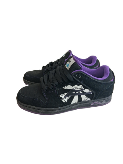 Lakai X Cliche X DVS JJ Rousseau French Connection Gallic Rooster Black Purple Turquoise US Mens Size 9 Vintage NOS Sample Shoes