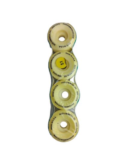 Acid Chemical Co. Sidecuts Size 51MM Vintage NOS Wheels
