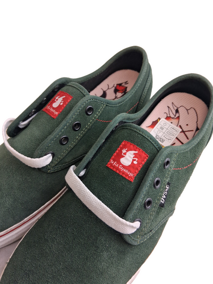 DVS X CPH Pro Rico CT SMU Le Fix Copenhagen Green White Red US Mens Size 8 Vintage NOS Sample Shoes