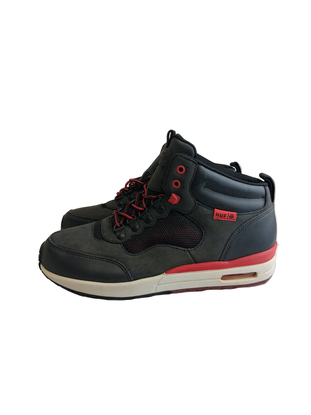 HUF Keith Hufnagel HR-1 Black Red Grey US Mens Size 9 Vintage NOS Unreleased Sample Shoes 2014