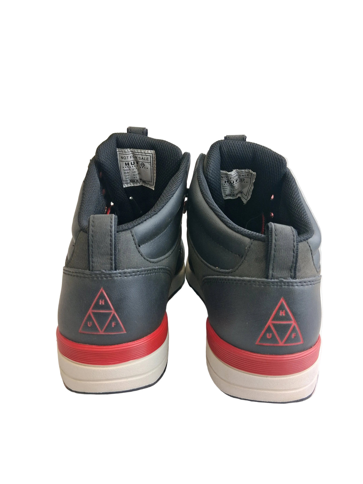 HUF Keith Hufnagel HR-1 Black Red Grey US Mens Size 9 Vintage NOS Unreleased Sample Shoes 2014