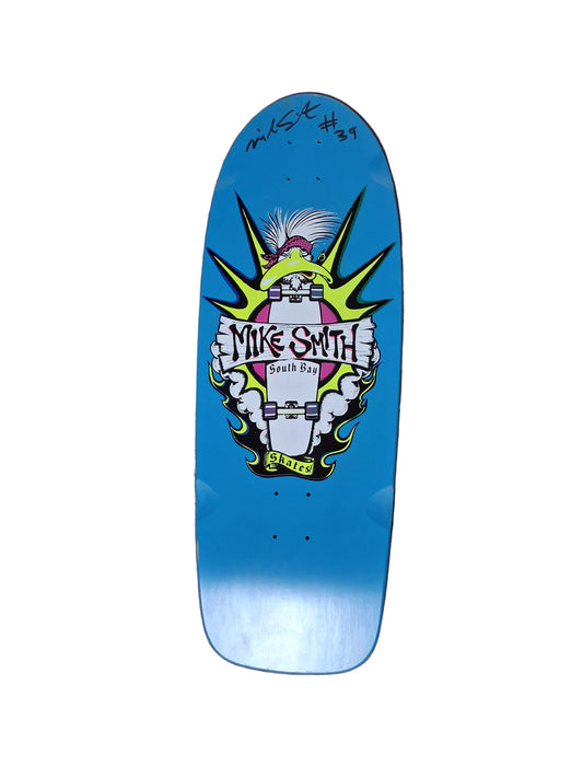 South Bay Skates Mike Smith Duck Graphic Blue Multi Color Size 10.375 Skateboard Deck