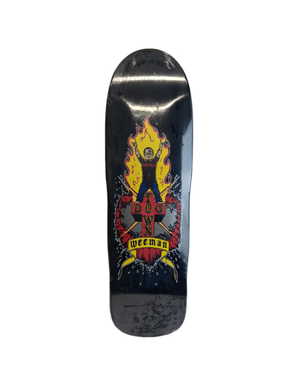 Dogtown X Sabotage Wee Man Jason Acuna Black Red Silve Size 9.250" Vintage NOS Shaped Deck