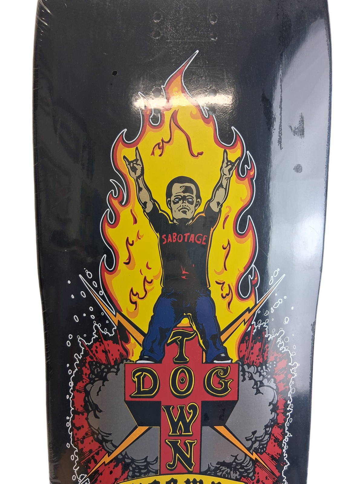 Dogtown X Sabotage Wee Man Jason Acuna Black Red Silve Size 9.250" Vintage NOS Shaped Deck
