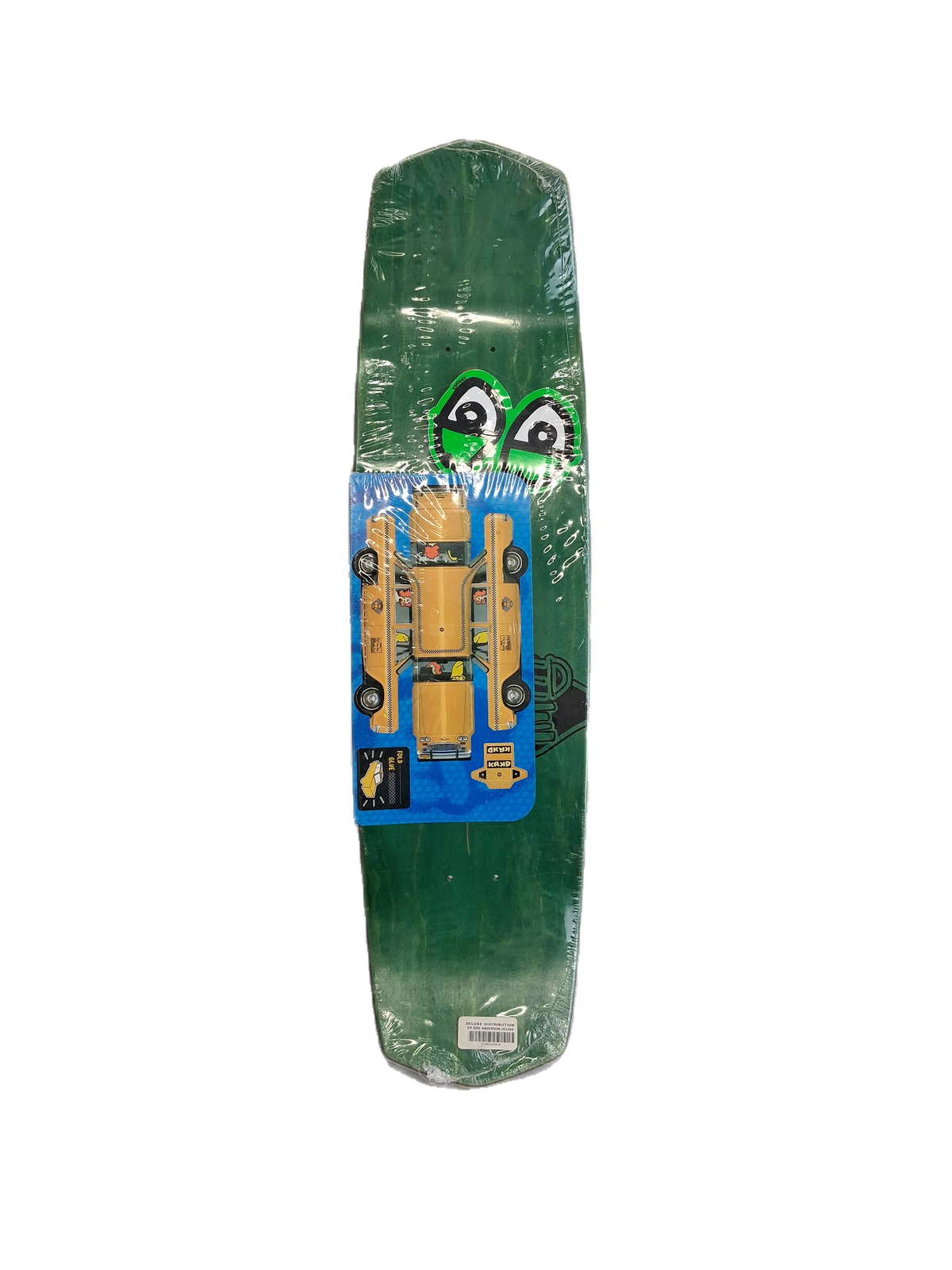 Krooked Mike Anderson Original Helios Turquoise Green Gold Foil Size Size 8.625" X 32.125" Vintage NOS Shaped Cruiser Deck