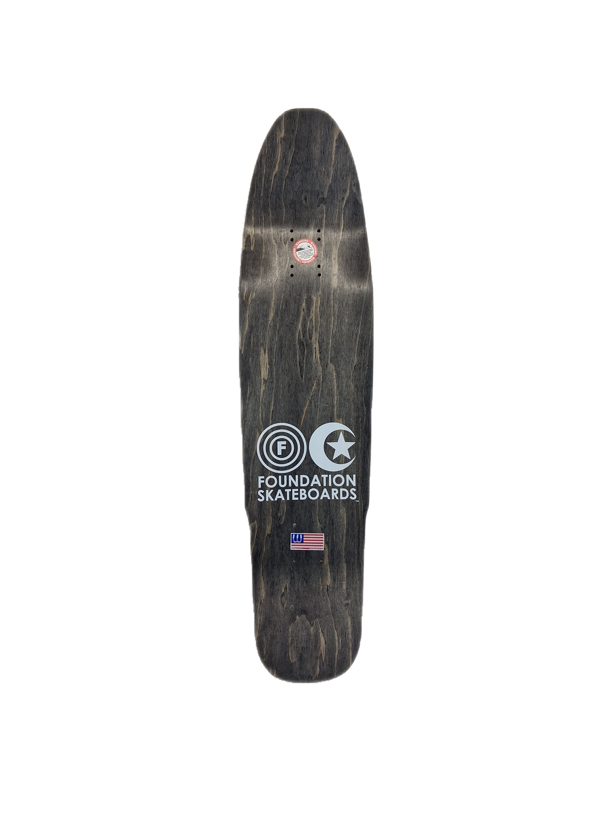 Foundation Hot Diggity Black White Checks Multi Size 8.25" X 32.5" Vintage NOS Double Drilled Adjustable Wheelbase Shaped Cruiser Deck