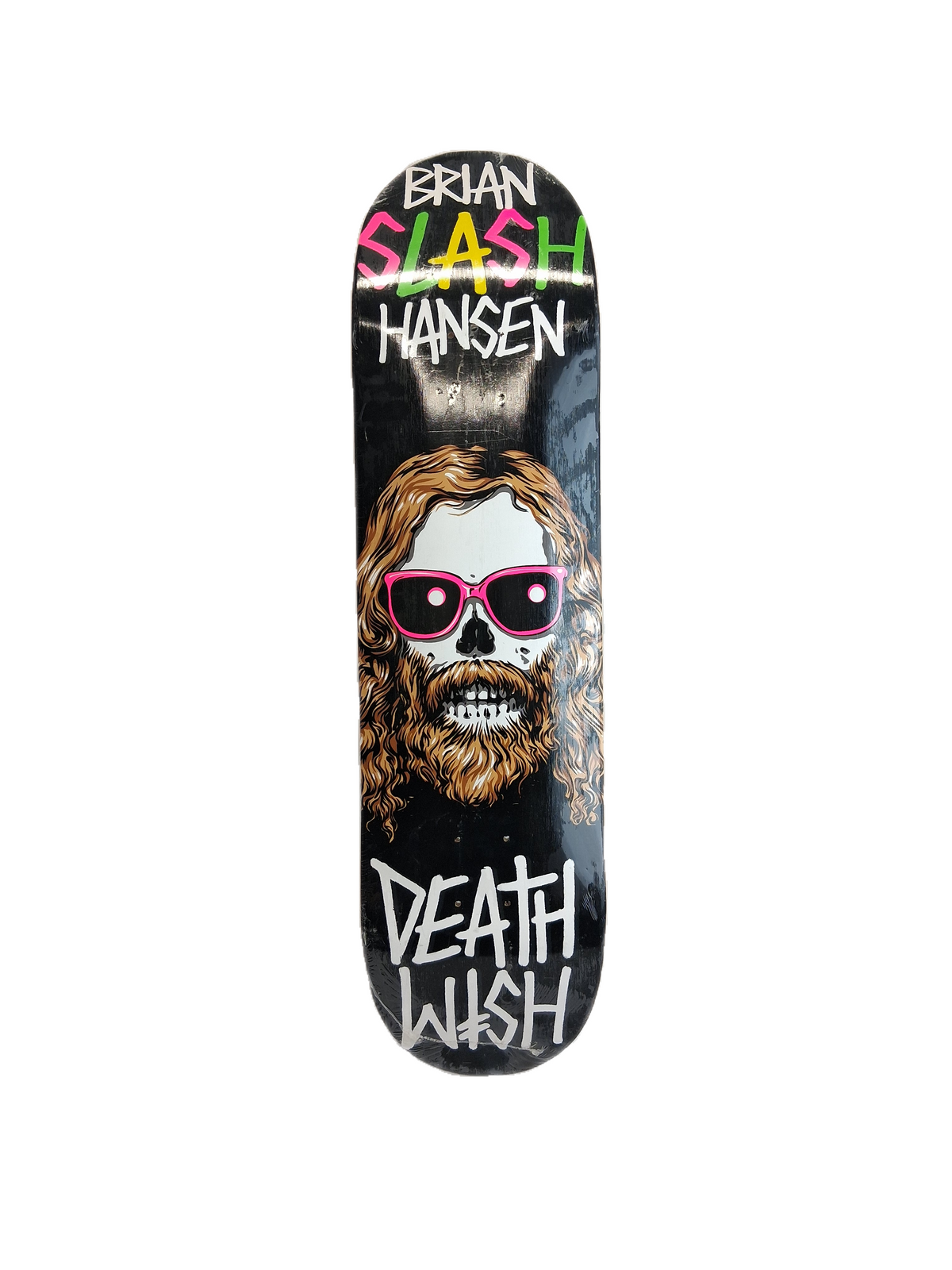Deathwish Brian Slash Hansen Appetite Cross Black White Multi Size 8.25" Vintage NOS Deck 2009