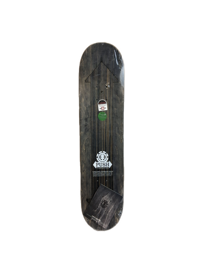 Element Push Darrell Stanton Butterflys Purple Black Grey Size 7.75" Vintage NOS Deck 2008