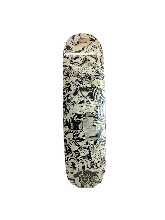 Santa Cruz Eric Dressen Bar Wars Jim Phillips Black White Size 8.2" X 31.7" Vintage NOS Shaped Deck 2009