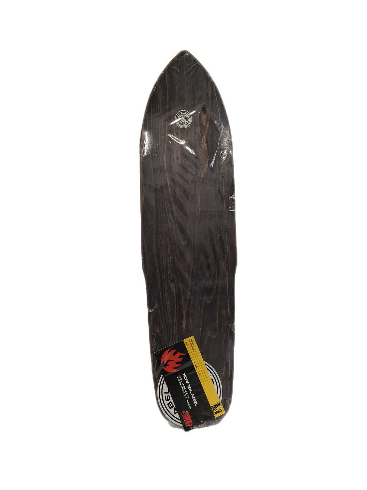 Black Label Emergency Cross White Black Size 8.8" Vintage NOS Shaped Punk Point Deck