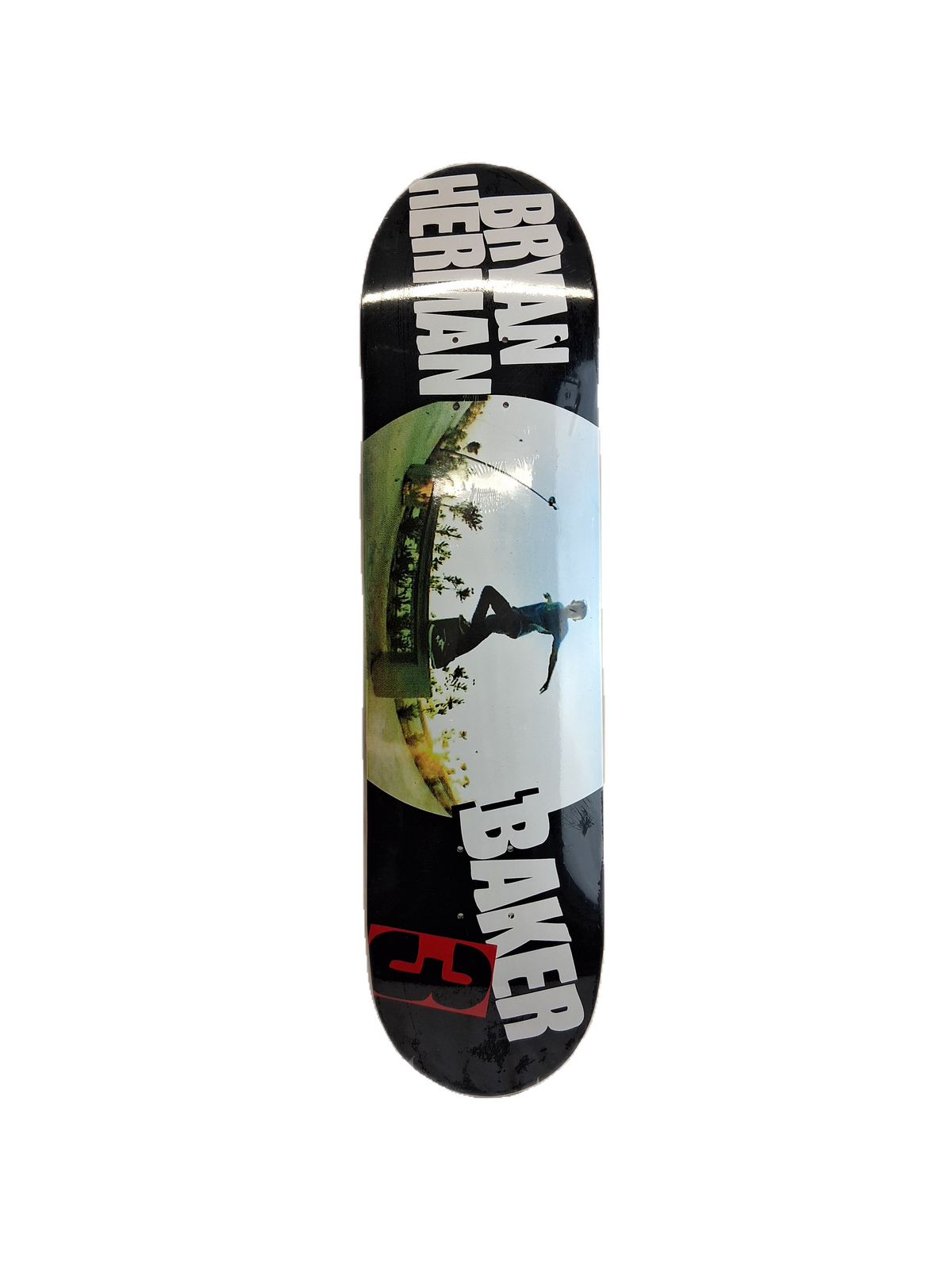 Baker Bryan Herman Baker 3 Video Grab Series Backside Noseblunt Black Red White Size 8.0" Vintage NOS Deck