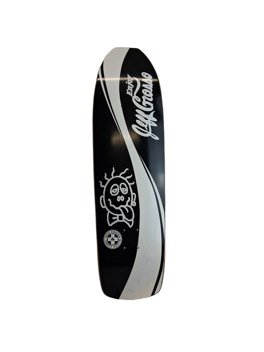 Black Label Emergency Red Kross Jeff Grosso Enjoy Coca Cola Spoof White All Black Vintage NOS Deck