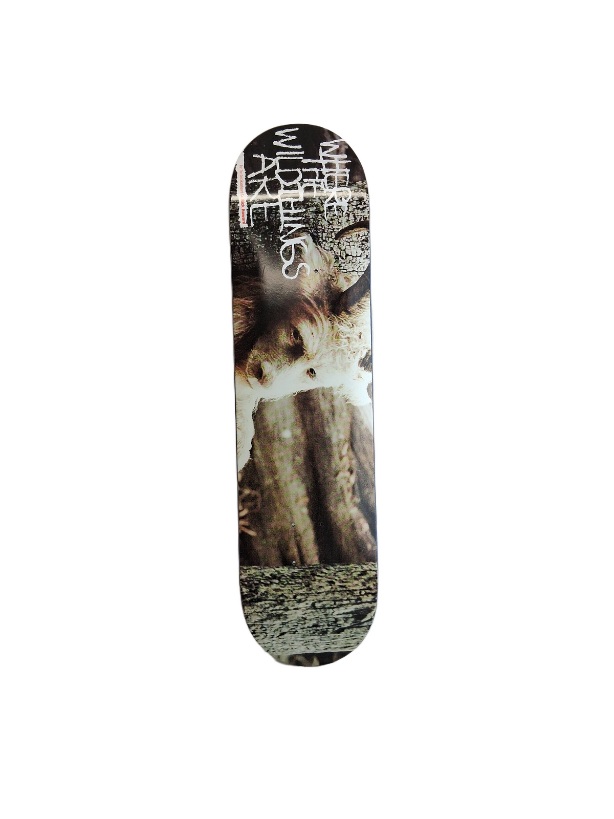 Girl Rick Howard Where The Wild Things Are Black White Tan Size 7.75" Vintage NOS Deck