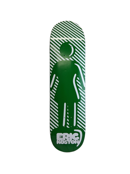 Girl Eric Koston Thuper Duper Stripes White Green Size 8.4" Vintage NOS Deck 2010