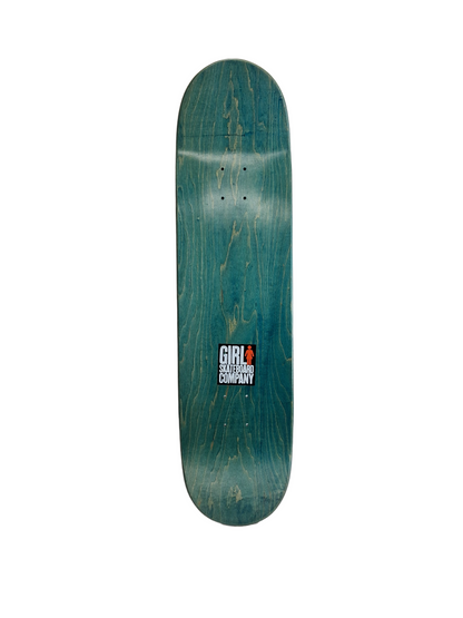 Girl Eric Koston Thuper Duper Stripes White Green Size 8.4" Vintage NOS Deck 2010