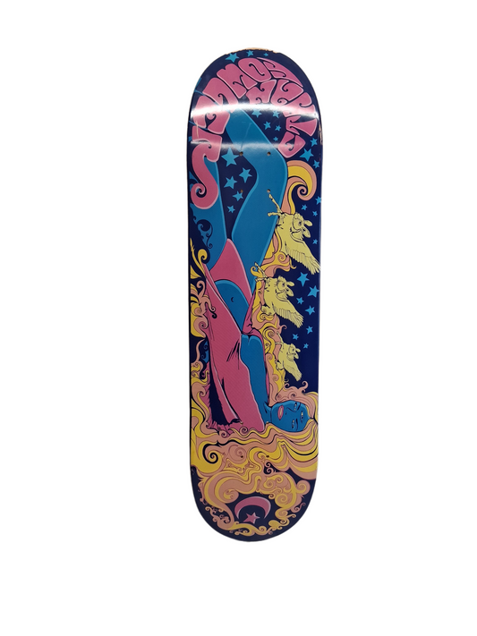 Foundation Ethan Fowler 3rd Eye Woman Blue Pink Multi Size 8.25" Vintage NOS Deck