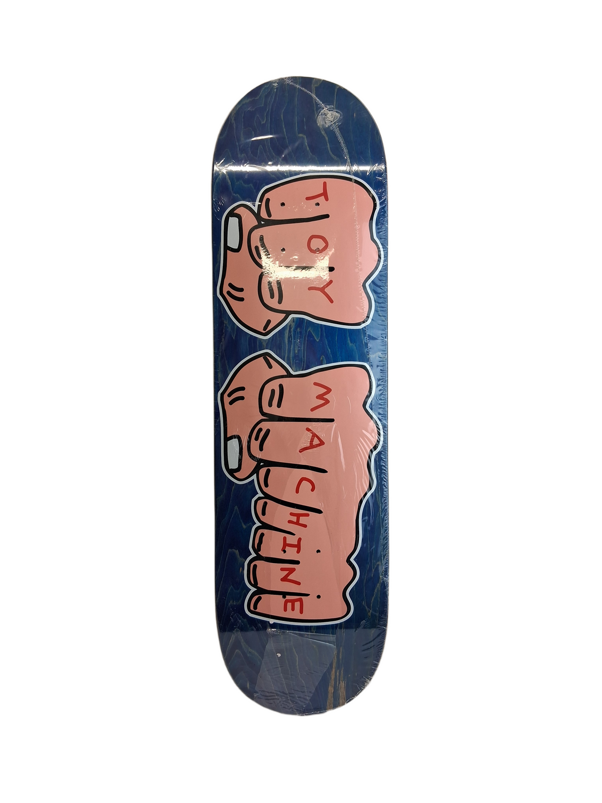 Toy Machine Knuckles Blue Woodgrain Pink Black Red Size 8.4" Vintage NOS Deck